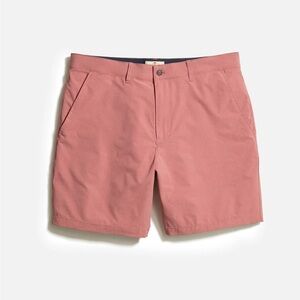 Marine Layer 7” Flat Front Short in Teracotta